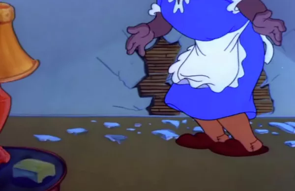 Кадр из эпизода Кот-робот в серии мультфильмов Том и Джерри