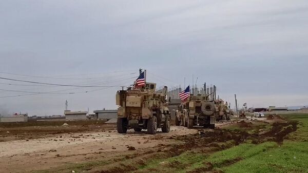 Военный конвой США в Сирии Военный конвой США в Сирии