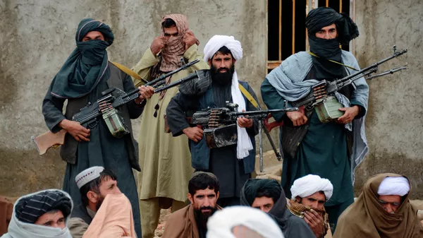 Боевики радикального движения Талибан в Афганистане