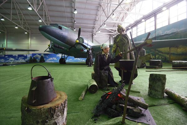 Экспозиция в Центральном музее Военно-воздушных сил в Монино Экспозиция в Центральном музее Военно-воздушных сил в Монино
