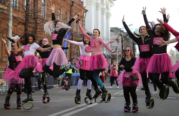 Участницы женского забега Beauty Run в Краснодаре