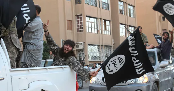 Предполагаемые бойцы Исламского государства (террористическая организация, запрещена на территории РФ)