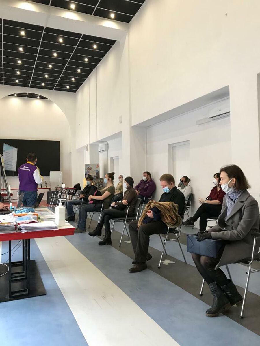 Инструктаж в штабе Мосволонтер Инструктаж в штабе Мосволонтер