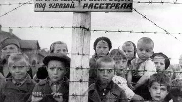 Дети в финском концлагерь в Петрозаводске