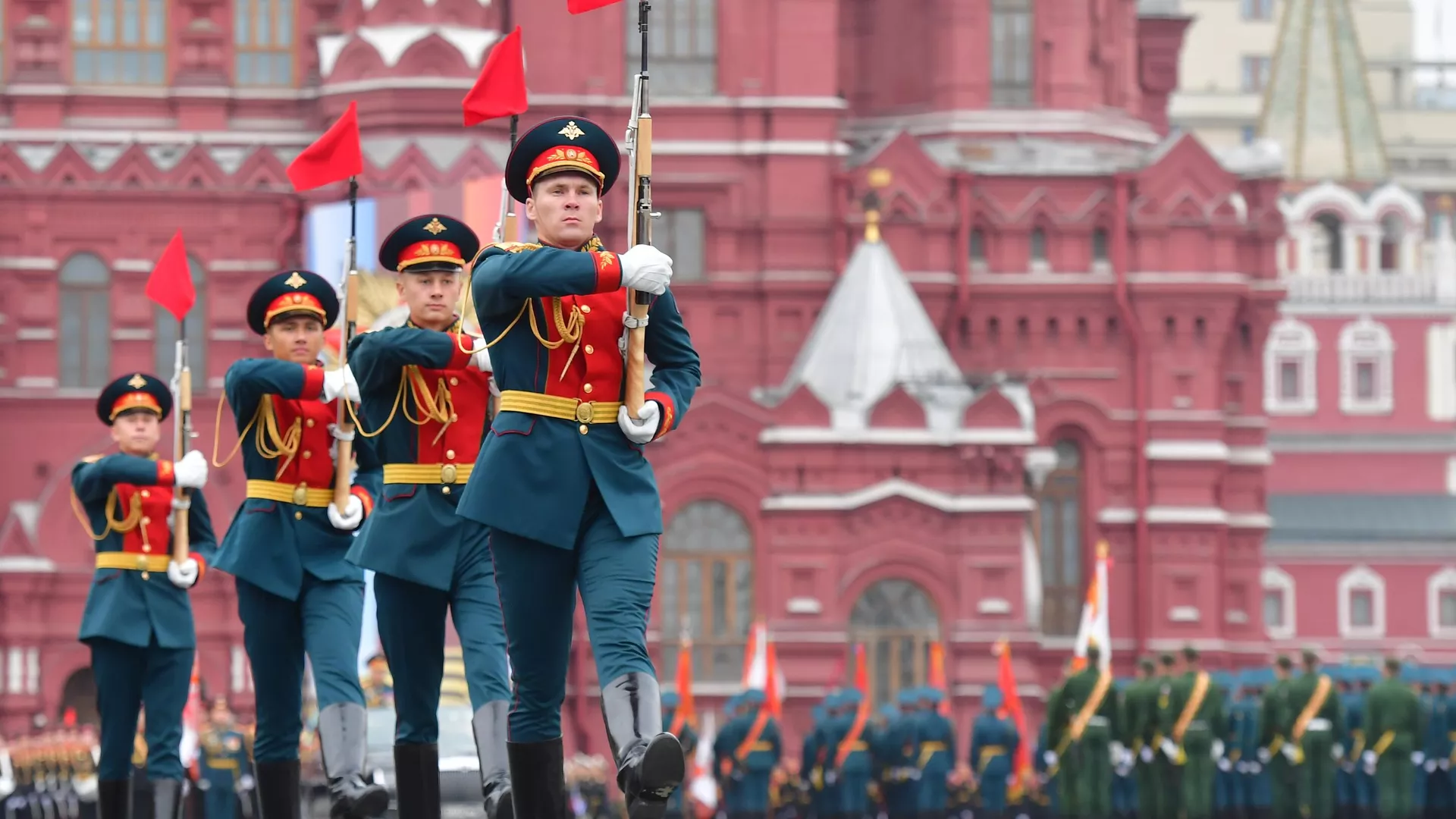 Военный парад, посвящённый годовщине Победы в Великой Отечественной войне - РИА Новости, 1920, 09.05.2021