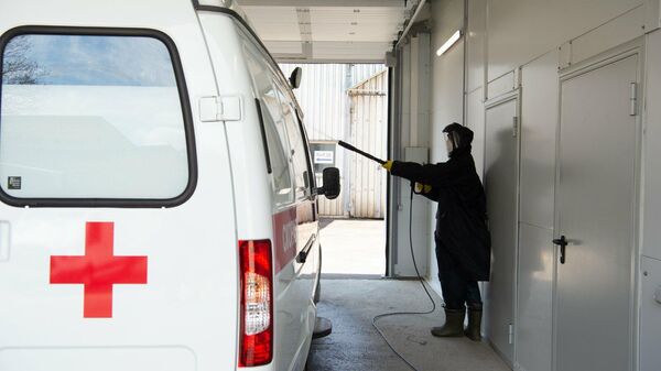 Дезинфекция автомобиля скорой помощи Дезинфекция автомобиля скорой помощи