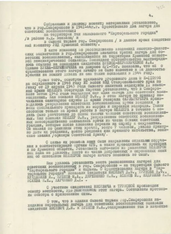 Архивные документы УФСБ России по республике Крым и городу Севастополю