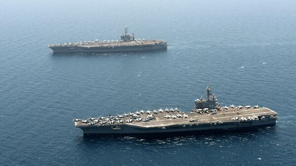 Авианосцы ВМС США USS Harry S. Truman и USS George H. W. Bush Авианосцы ВМС США USS Harry S. Truman и USS George H. W. Bush