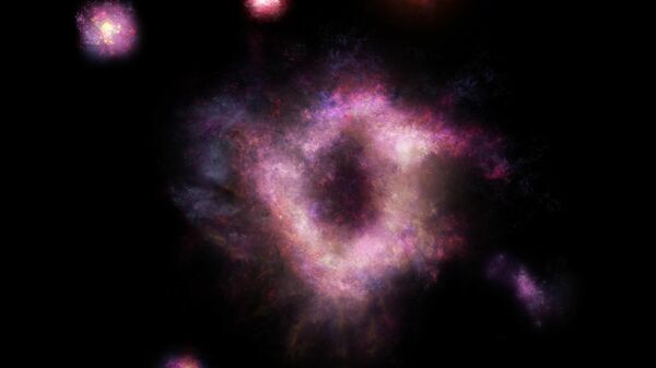 Астрономы увидели гигантское галактическое кольцо огня