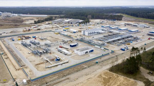 Зона берегового пересечения вблизи Любмина, Германия. Март 2020 года Зона берегового пересечения вблизи Любмина, Германия. Март 2020 года