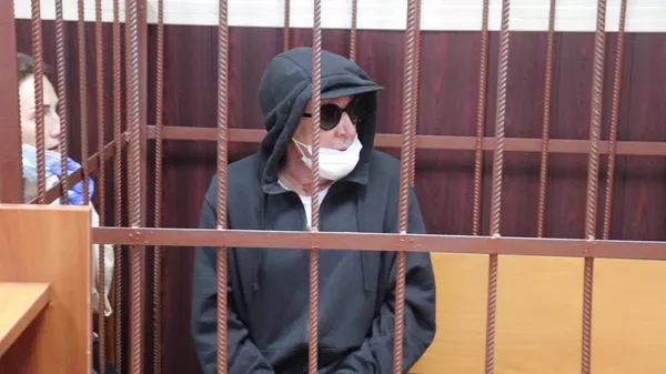 Актер Михаил Ефремов во время избрания меры пресечения в Таганском суде Москвы