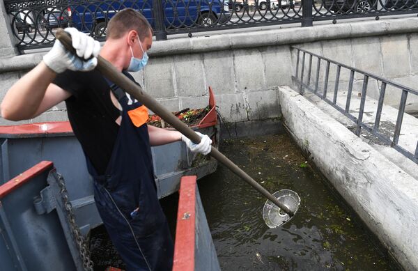 Работа технического флота Мосводостока Работа технического флота Мосводостока