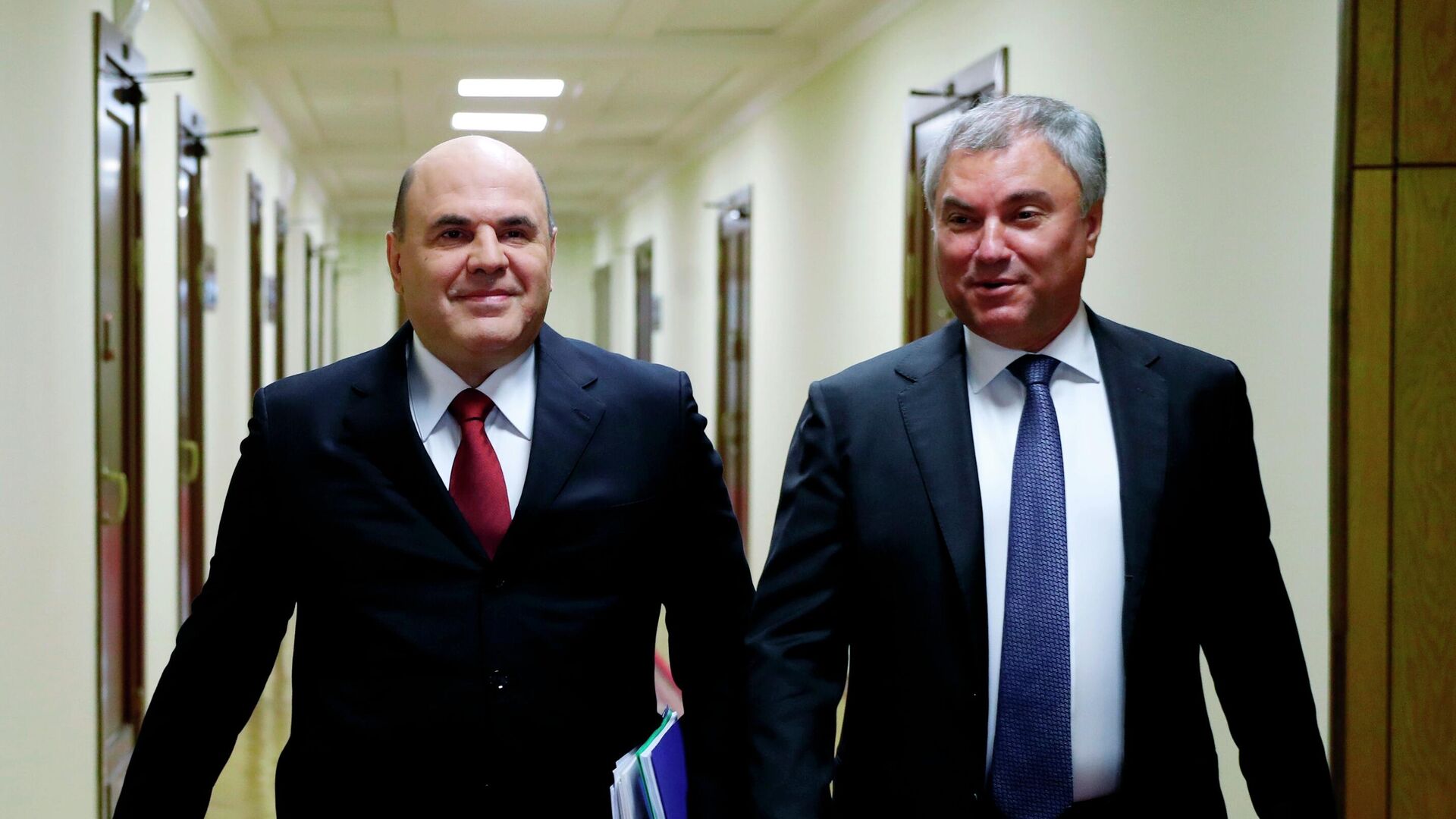 Мишустин и Володин обсудили подготовку к отчету правительства
