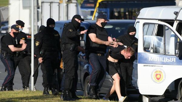 Задержания в Минске во время акции протеста. 10 августа 2020 Задержания в Минске во время акции протеста. 10 августа 2020