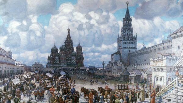 А.М.Васнецов. Красная площадь во второй половине XVII века А.М.Васнецов. Красная площадь во второй половине XVII века