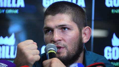 Пресс-конференция чемпиона UFC Х. Нурмагомедова Пресс-конференция чемпиона UFC Х. Нурмагомедова
