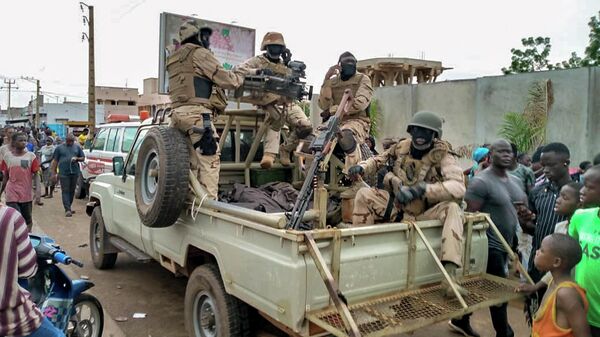 Военнослужащие в столице Мали Бамако. 18 августа 2020