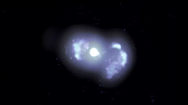 Многочастотное составное VLBA-изображение галактики TXS 0128+554