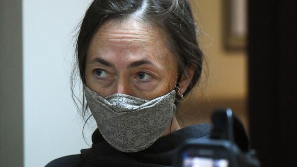 Жена актера Михаила Ефремова Софья Кругликова в здании Пресненского суда города Москвы Жена актера Михаила Ефремова Софья Кругликова в здании Пресненского суда города Москвы