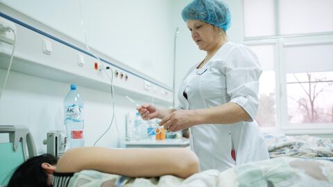 В палате больницы В палате больницы
