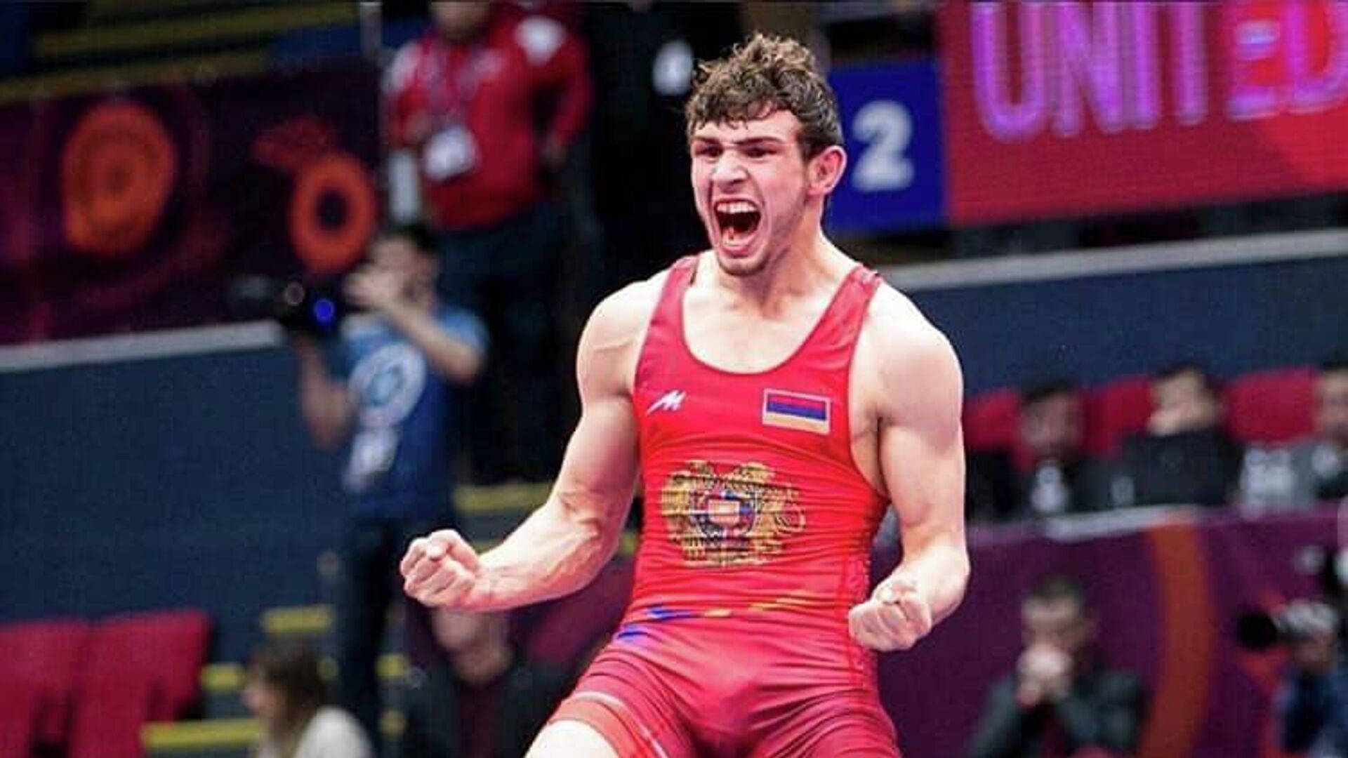Чемпион Европы по вольной борьбе Арсен Арутюнян (Армения) Чемпион Европы по вольной борьбе Арсен Арутюнян (Армения) - РИА Новости, 1920, 01.10.2020