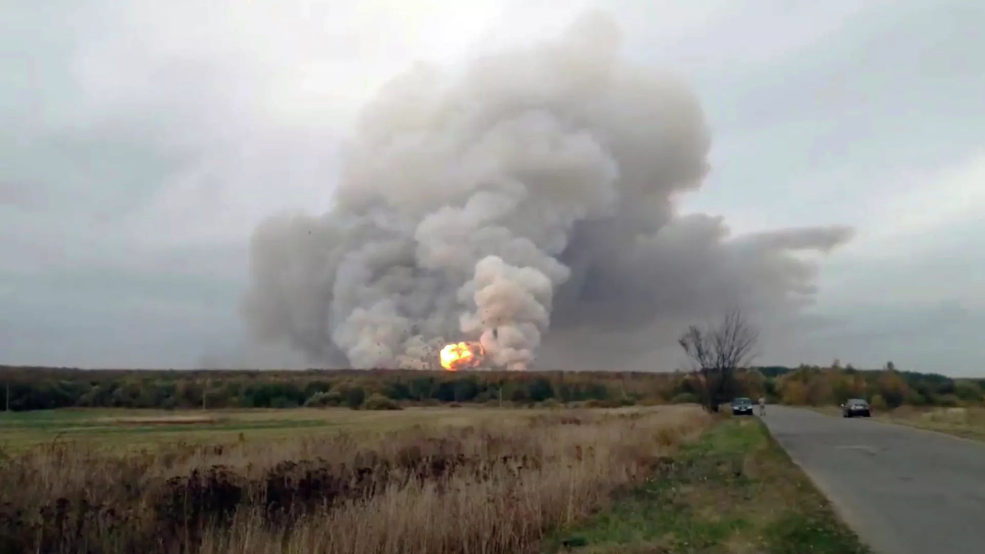Des explosions sur les артиллерийском entrepôt sous Рязанью Des explosions sur les артиллерийском entrepôt sous Рязанью - RIA novosti, 1920, 07.10.2020