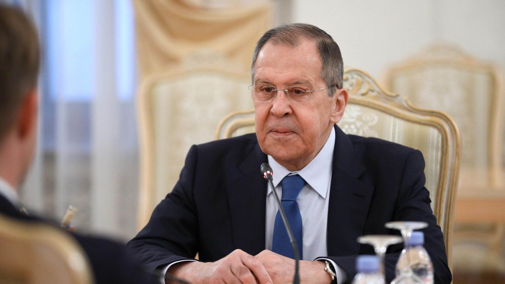 Министр иностранных дел РФ Сергей Лавров во время встречи в Москве с министром иностранных дел Дании Йеппе Кофодом Министр иностранных дел РФ Сергей Лавров во время встречи в Москве с министром иностранных дел Дании Йеппе Кофодом - РИА Новости, 1920, 14.10.2020