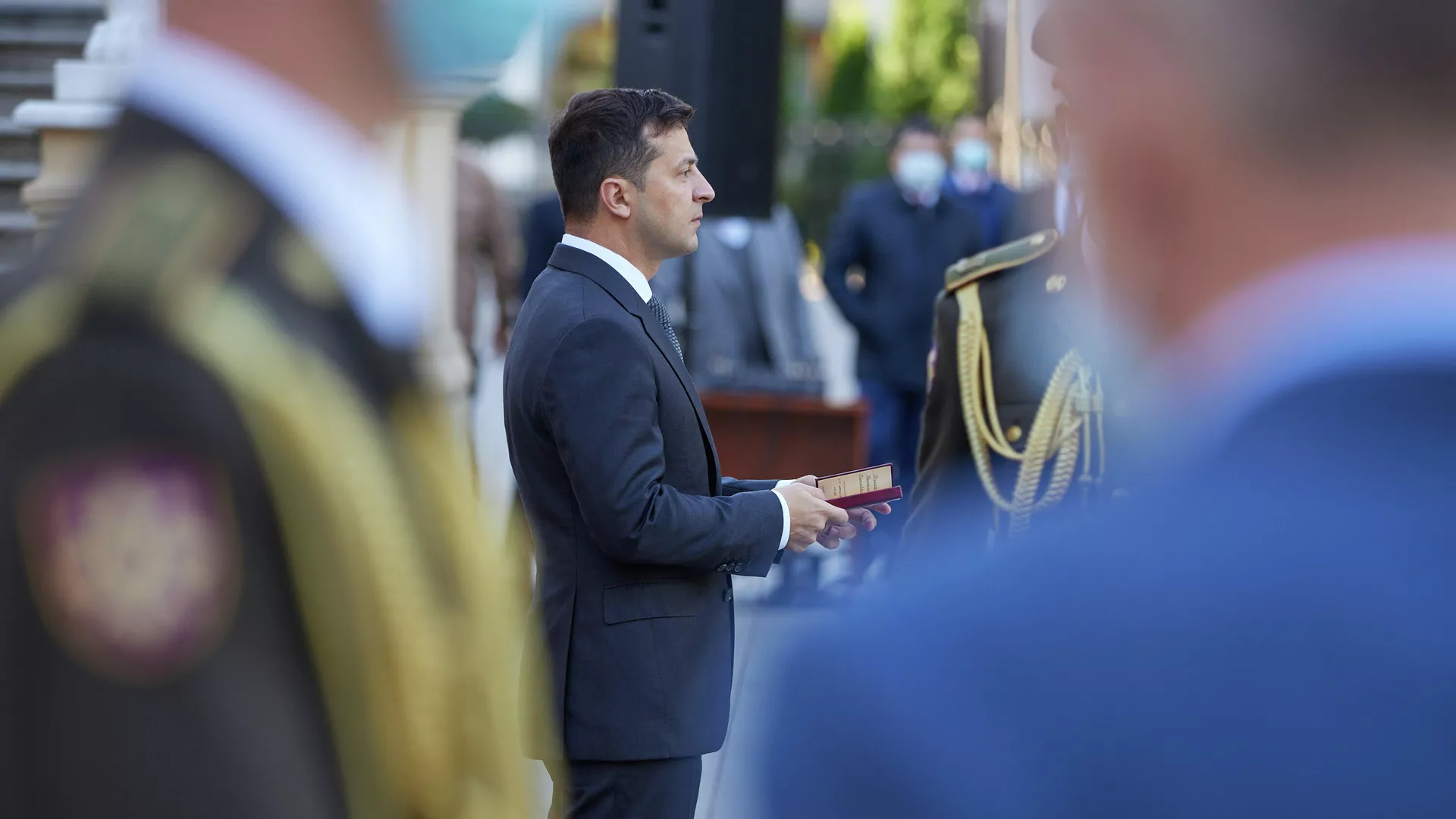 Президент Украины Владимир Зеленский участвует в торжественных мероприятиях ко Дню защитника Украины Президент Украины Владимир Зеленский участвует в торжественных мероприятиях ко Дню защитника Украины - РИА Новости, 1920, 19.10.2020