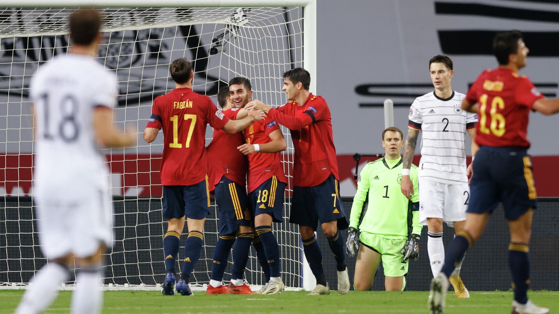 Испания - Германия 6:0. Разгром и выход в финальный турнир - РИА Новости,  18.11.2020