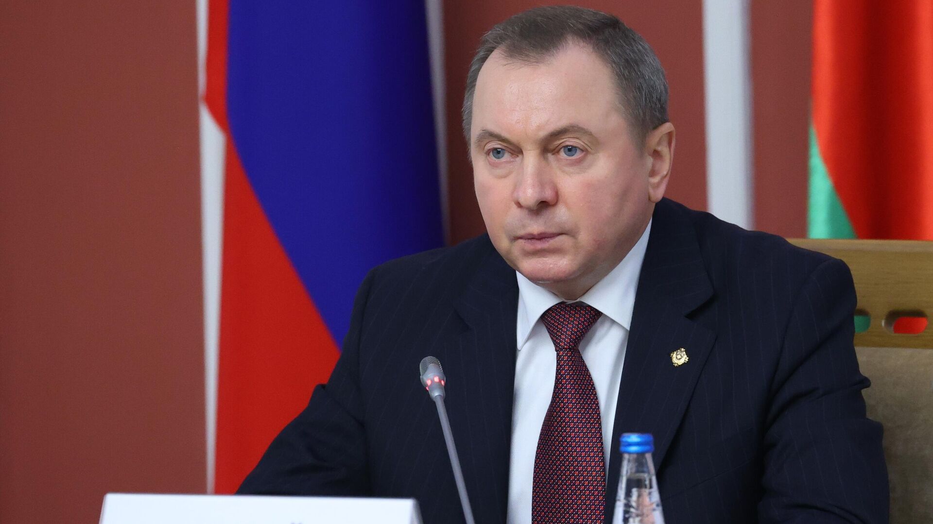 Министр иностранных дел Белоруссии Владимир Макей во время совместного заседания коллегий МИД РФ и Белоруссии в Минске Министр иностранных дел Белоруссии Владимир Макей во время совместного заседания коллегий МИД РФ и Белоруссии в Минске - РИА Новости, 1920, 26.11.2020