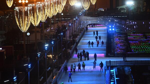 Открытие катка на ВДНХ Открытие катка на ВДНХ
