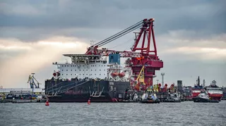 Судно-трубоукладчик Фортуна в порту немецкого города Висмар Судно-трубоукладчик Фортуна в порту немецкого города Висмар - РИА Новости, 1920, 26.01.2021