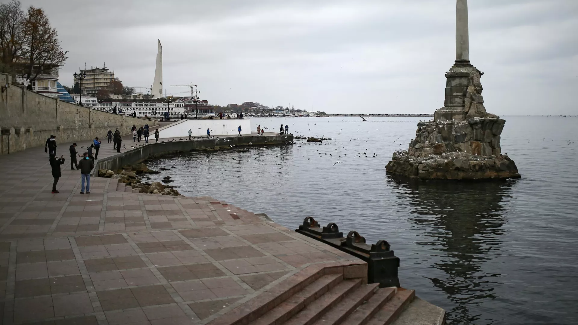 Памятник затопленным кораблям в Севастополе - РИА Новости, 1920, 29.04.2021