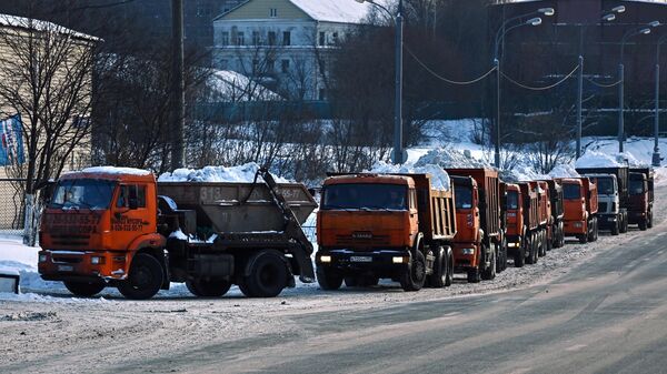 Работа снегоплавильных пунктов в Москве Работа снегоплавильных пунктов в Москве