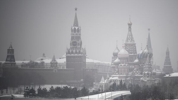 Рогозин показал, как выглядит идущий на Москву циклон из космоса