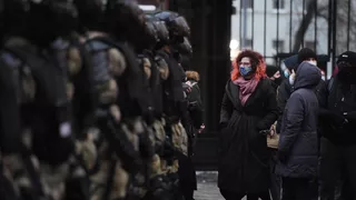 Несанкционированные акции сторонников А. Навального Несанкционированные акции сторонников А. Навального - РИА Новости, 1920, 26.01.2021