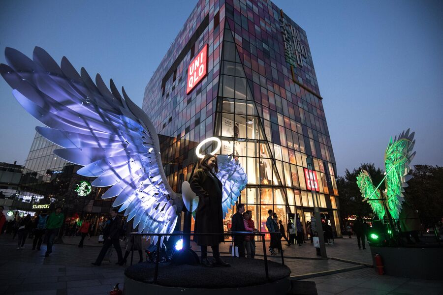 На территории многофункционального комплекса Sanlitun Soho в Пекине На территории многофункционального комплекса Sanlitun Soho в Пекине