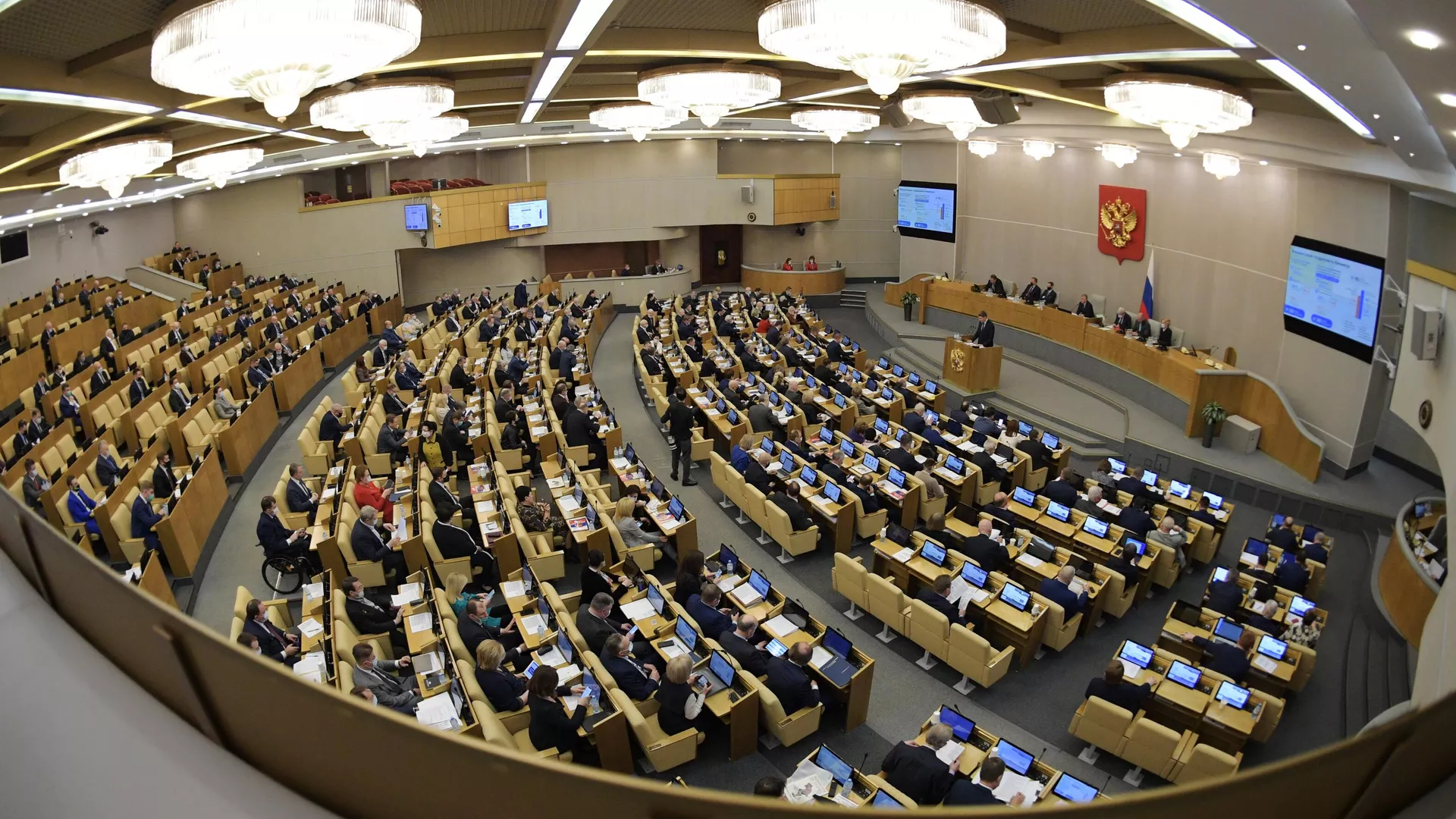 Пленарное заседание Госдумы РФ Пленарное заседание Госдумы РФ - РИА Новости, 1920, 06.04.2021