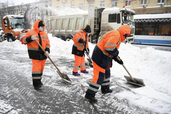 Снегопад в Москве Снегопад в Москве