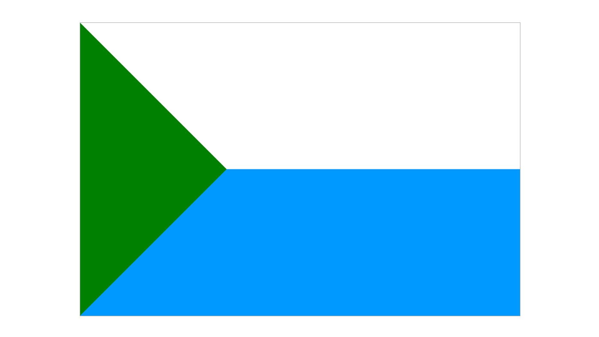 Развивающийся флаг Хабаровского края
