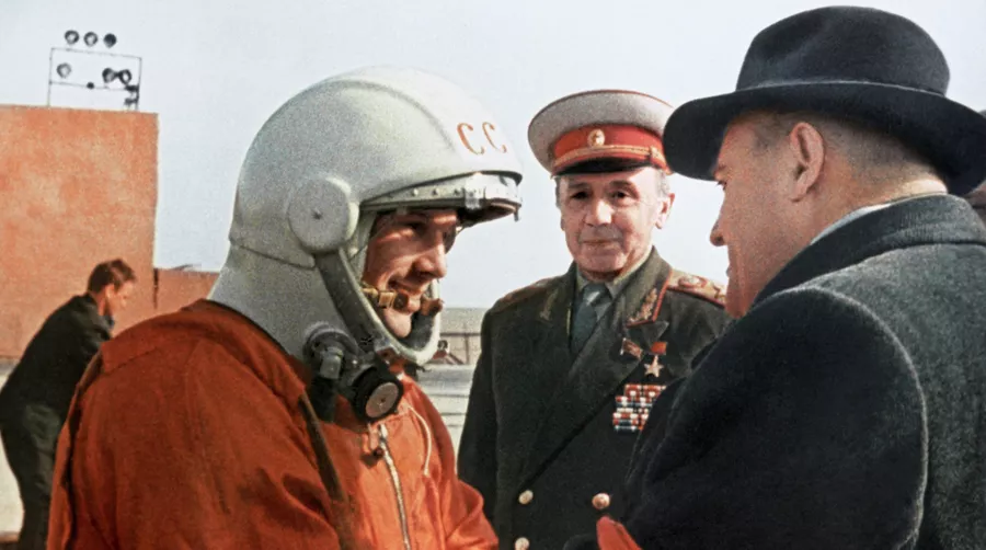 Последние напутствия главного конструктора Сергея Павловича Королева Юрию Гагарину перед стартом