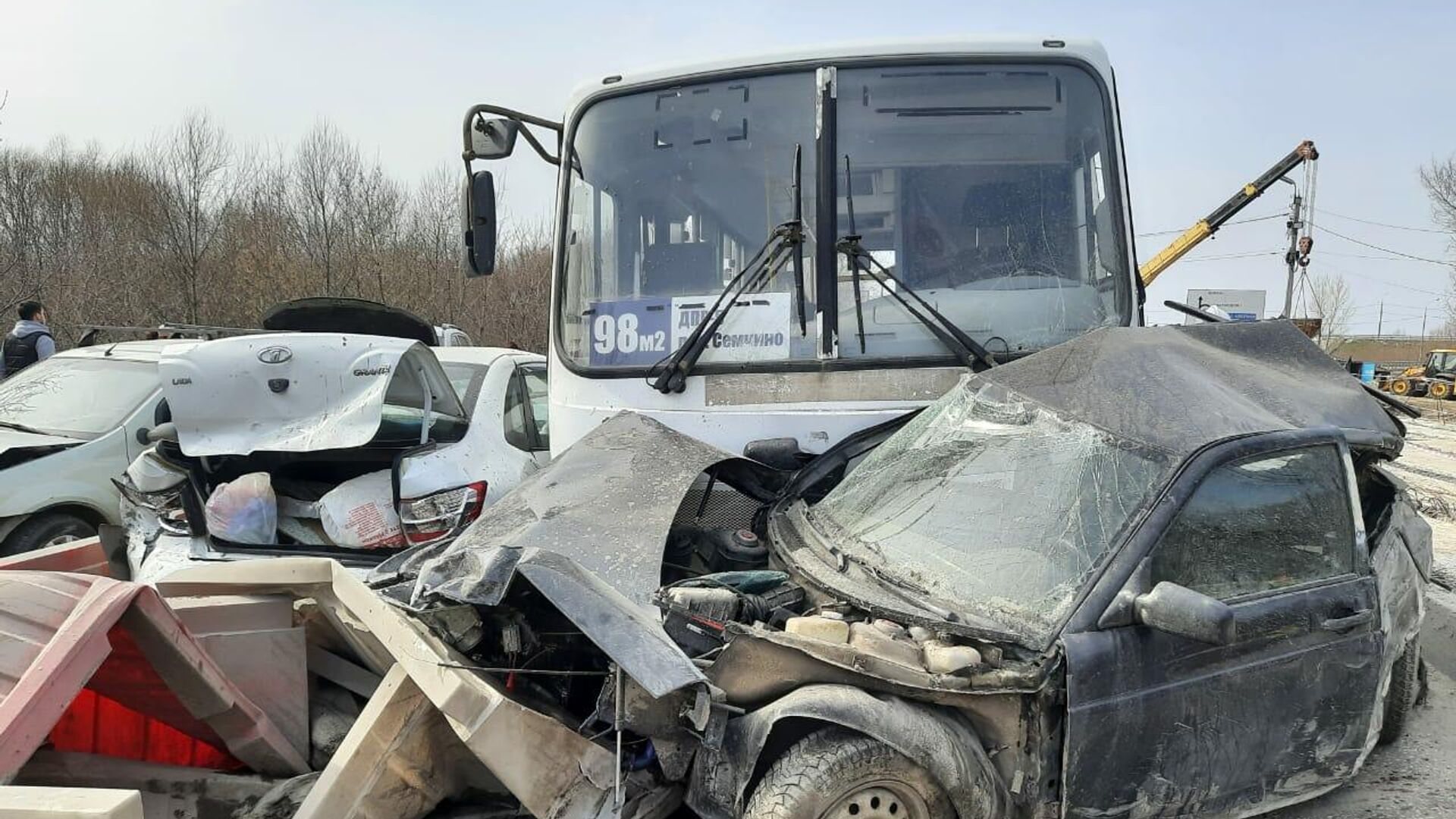 Рязанские власти назвали причину массового ДТП с автобусом