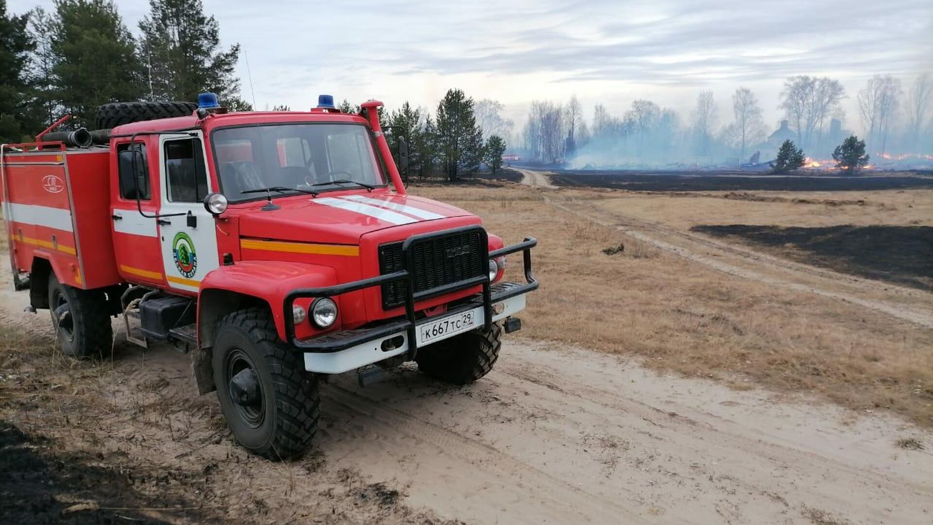 В Тюменской области тушат природный пожар на площади 572 гектаров