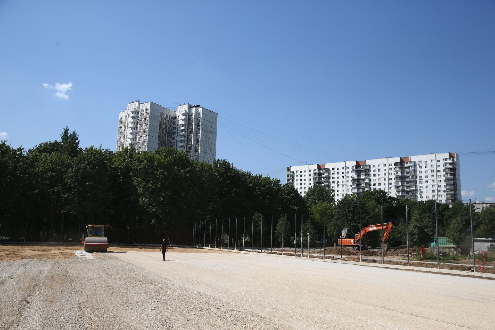 Работы по благоустройству парка Яуза в Москве Работы по благоустройству парка Яуза в Москве - РИА Новости, 1920, 22.07.2021