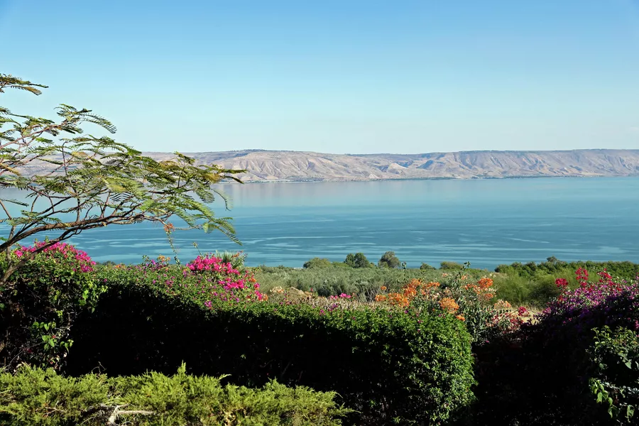 Галилейское море (Тивериадское озеро) в Израиле 