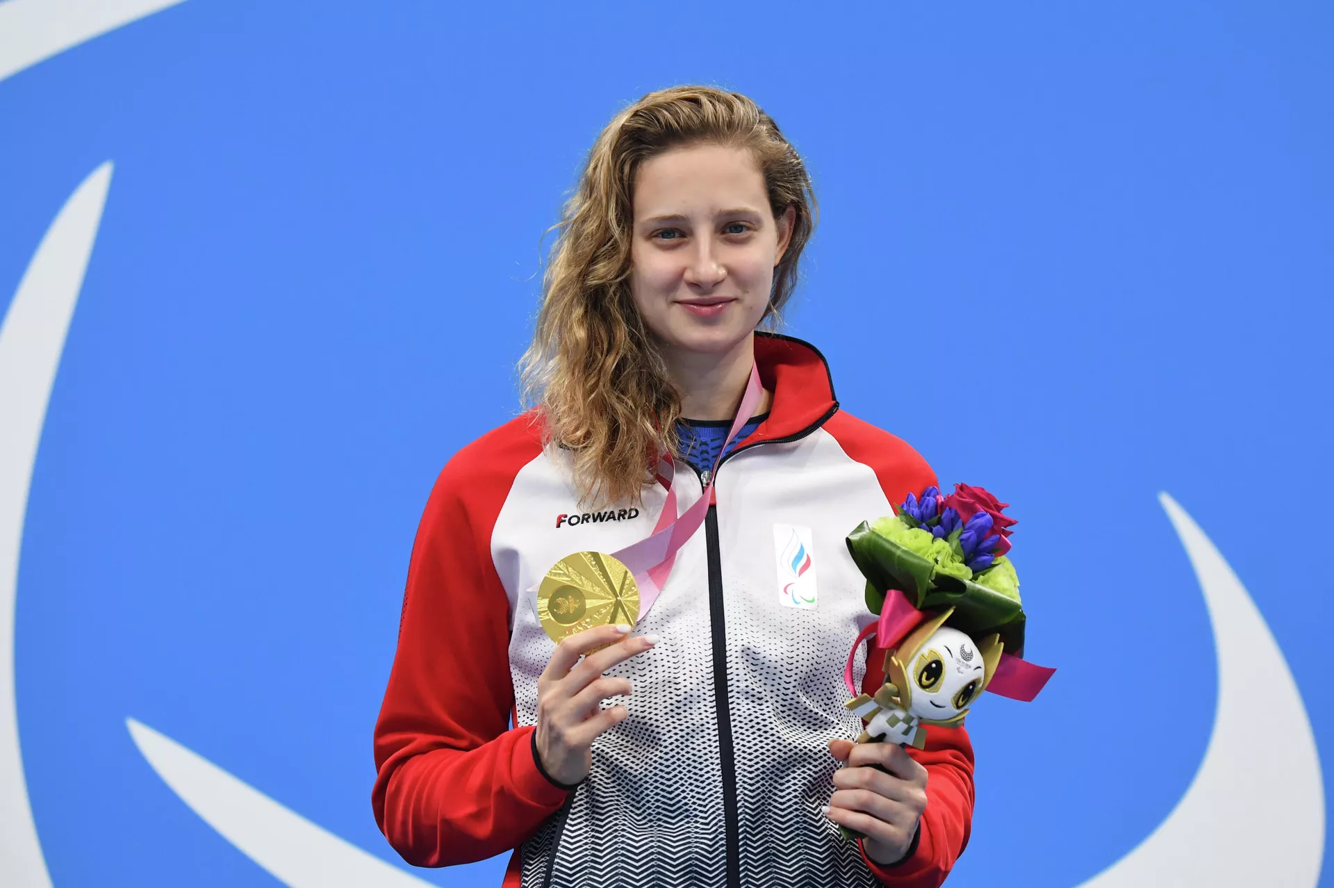 Валерия Шабалина, завоевавшая золотую медаль в плавании на 200 метров комплексом среди женщин в классе SM14 на XVI летних Паралимпийских играх - РИА Новости, 1920, 05.09.2021
