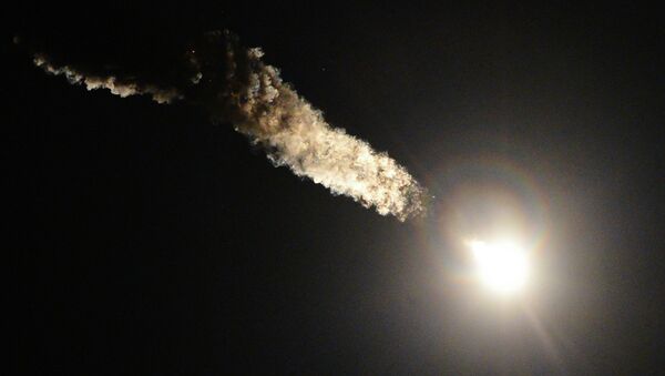 Старт пилотируемого корабля Союз ТМА-12М с космодрома Байконур, архивное фото Старт пилотируемого корабля Союз ТМА-12М с космодрома Байконур, архивное фото