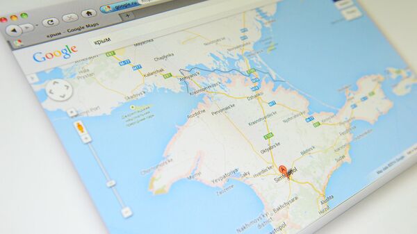 Крым на карте Google Maps Крым на карте Google Maps