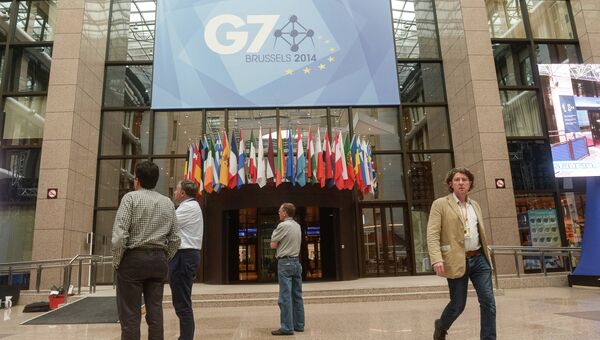 Подготовка к открытию саммита стран G7. Архивное фото Подготовка к открытию саммита стран G7. Архивное фото