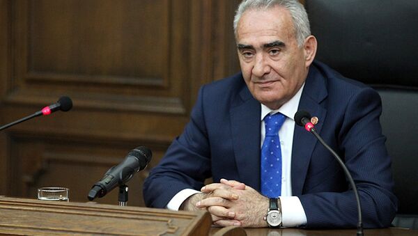 Спикер Национального собрания (парламента) Республики Армения Галуст Саакян. Архивное фото Спикер Национального собрания (парламента) Республики Армения Галуст Саакян. Архивное фото